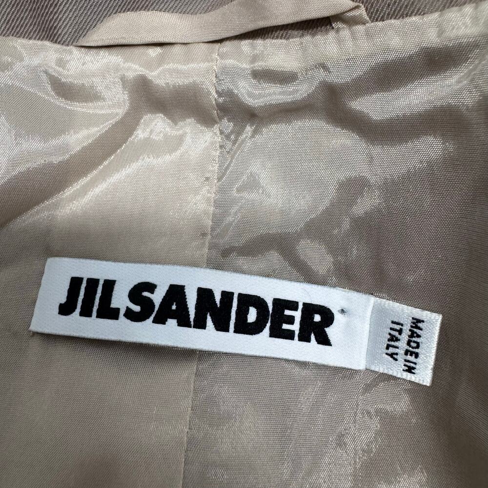 Jil Sander Shiny Blazer Women 40 Quiet Luxury Capsule Italy Career Office Preppy - Picture 7 of 9